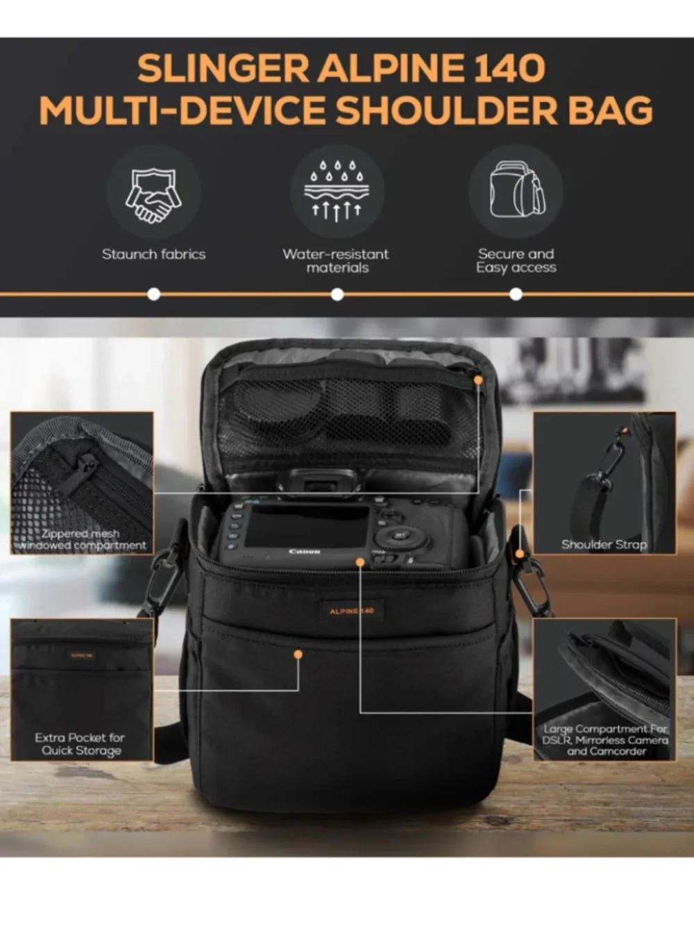 Slinger Alpine 140 Shoulder Camera Bag